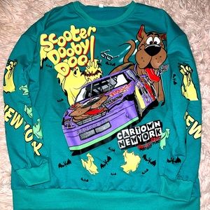 Large Green Scooby Doo Sweatshirt